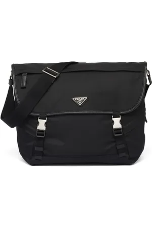 Prada Sac porté épaule à plaque logo