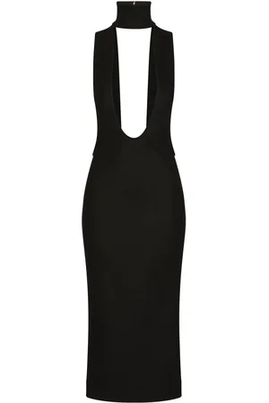 Dolce & Gabbana Robe mi-longue à découpe avant