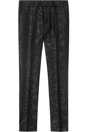 VERSACE Pantalon de costume en laine mélangées
