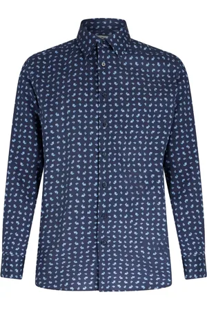 Etro Chemise en coton à imprimé graphique