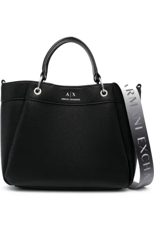 Armani Exchange Sac à main en cuir à logo imprimé