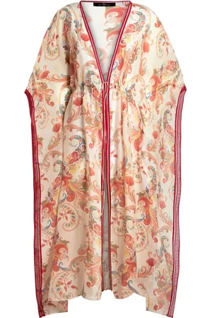 Etro Robe caftan à motif cachemire