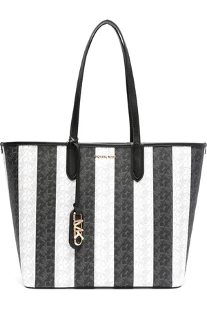 Michael Kors Grand sac à main Eliza à rayures