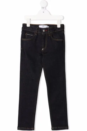 Philipp Plein Jean droit à taille mi-haute