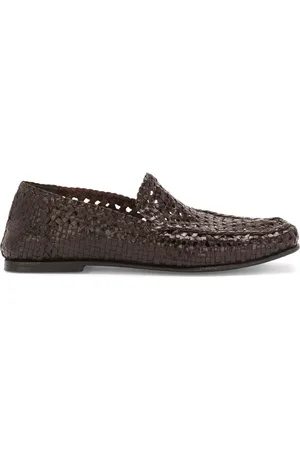 Dolce & Gabbana Mocassins en cuir à design tressé