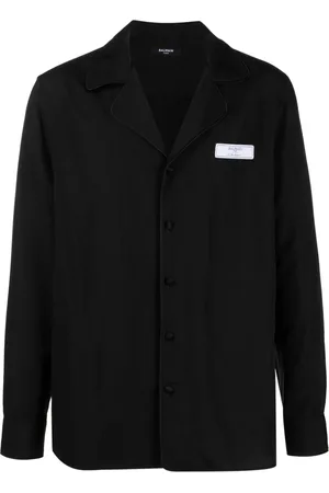 Balmain Chemise à patch logo