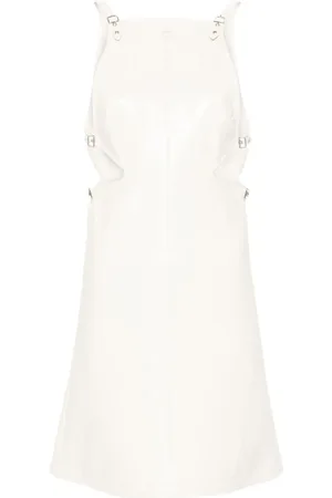Courrèges Robe courte Slash Buckle à design sans manches