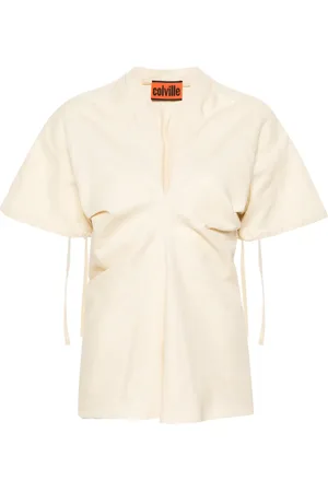 Colville Blouse en toile à col v