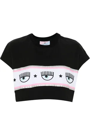 Chiara Ferragni T-shirt crop à imprimé Maxi Logomania