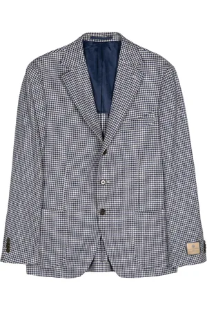 MAN ON THE BOON. Veste à motif pied-de-poule