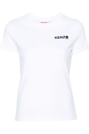 Kenzo T-shirt en coton à logo imprimé