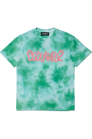 Dsquared2 T-shirt en coton à imprimé tie dye