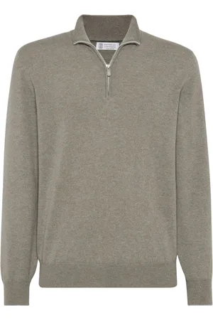 Brunello Cucinelli Polo zippé en cachemire