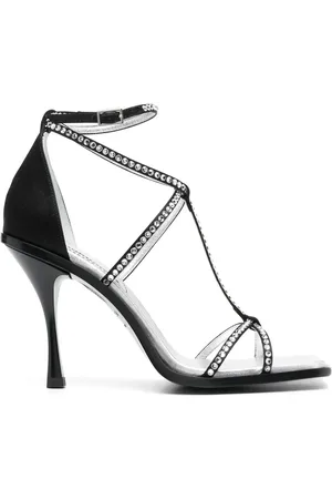 Dsquared2 Sandales ornées de cristal à bout carré
