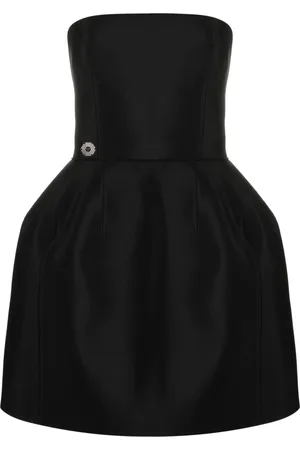Philipp Plein Robe bustier en soie à coupe courte