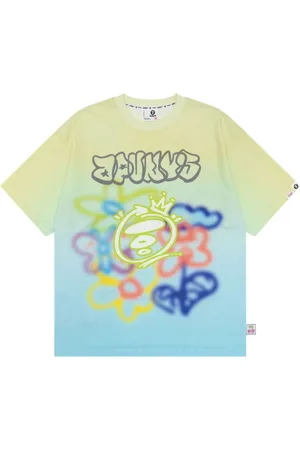 A Bathing Ape T-shirt en coton à imprimé graffiti