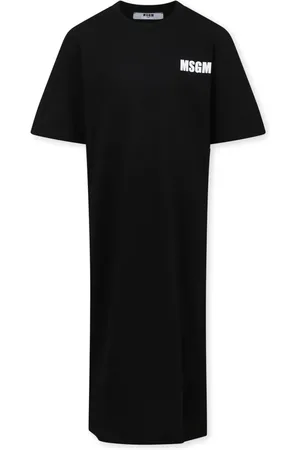 Msgm Robe à logo imprimé