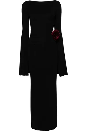 MANURI Robe longue à appliqué floral