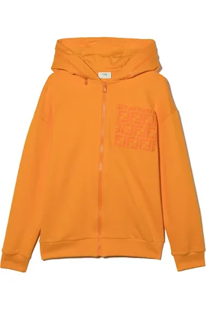 Fendi Veste zippée à patch logo