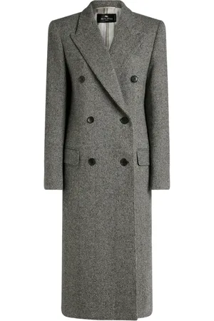 Etro Manteau croisé à chevrons
