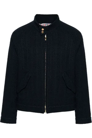 Thom Browne Veste bomber à bande tricolore
