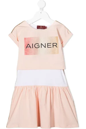 Aigner Robe imprimée à manches courtes