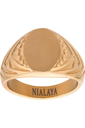 Nialaya Chevalière à détails gravés