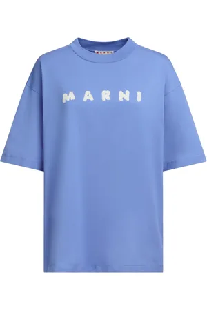 Marni T-shirt en coton à logo imprimé