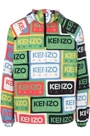 Kenzo Coupe-vent imprimé à col zippé