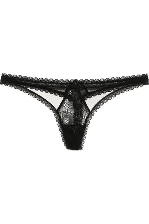 Kiki de Montparnasse String Dahlia en dentelle