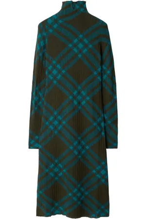 Burberry Robe évasée à carreaux