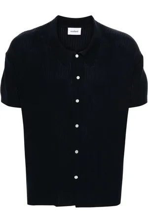 Soulland Polo Ciel à design nervuré