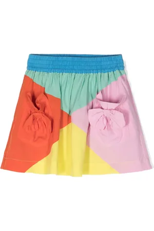 Stella McCartney Jupe colour block à détail de nœud