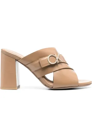 Calvin Klein Mules 95 mm à plaque logo