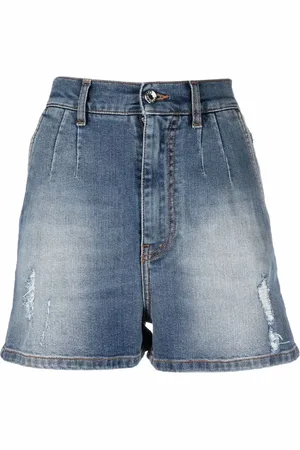 Dolce & Gabbana Short en jean à effet usé