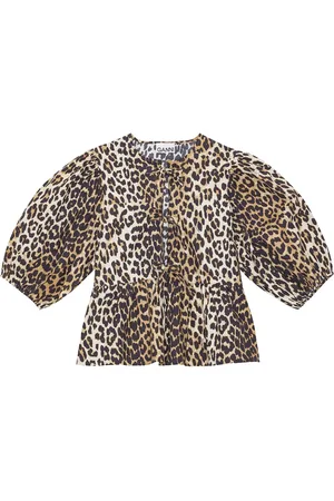 Ganni Blouse à imprimé léopard