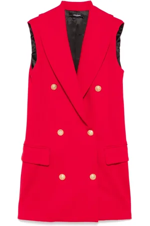 Balmain Robe à boutons embossés
