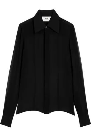 Ami Chemise en soie à design transparent