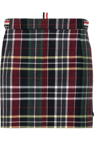 Thom Browne Minijupe en laine à motif tartan