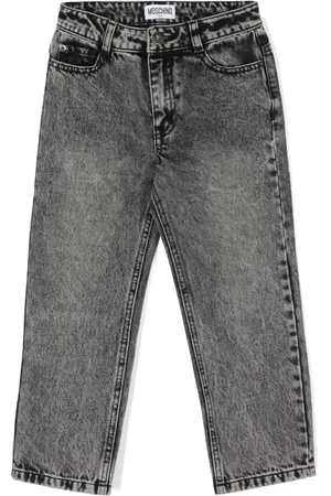 Moschino Jean à logo brodé