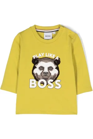 HUGO BOSS T-shirt à slogan imprimé