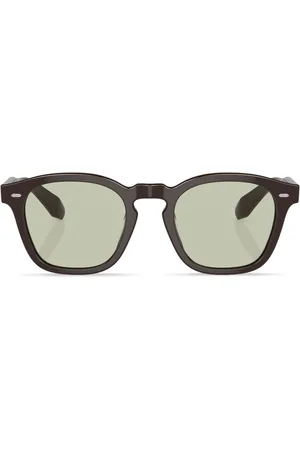 Oliver Peoples Lunettes de soleil teintées à monture ronde