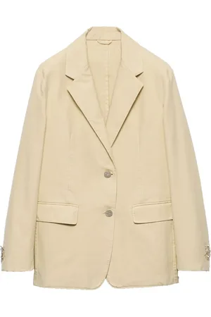 Prada Blazer en toile à simple boutonnage