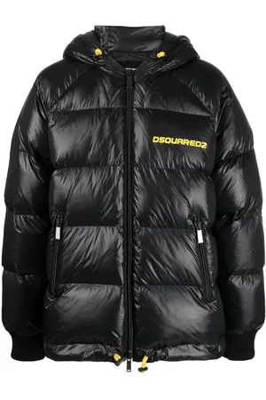 Dsquared2 Veste matelassée à logo poitrine imprimé