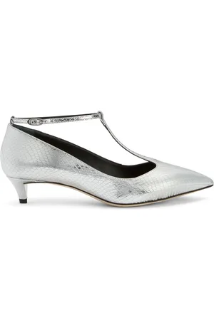Giuseppe Zanotti Sandales Olivia 35 mm en cuir à effet métallisé