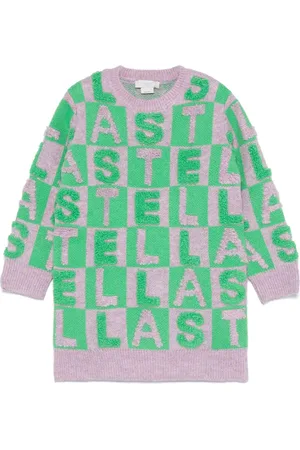 Stella McCartney Robe en maille à logo appliqué