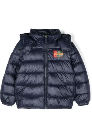 Moschino Veste matelassée à logo appliqué