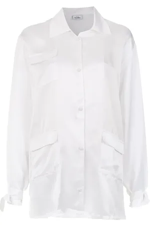 AMIR SLAMA T-shirt oversize en soie stretch