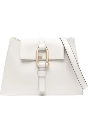 Furla Sac porté épaule en cuir à plaque logo