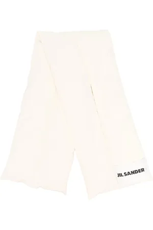 Jil Sander écharpe matelassée à logo imprimé